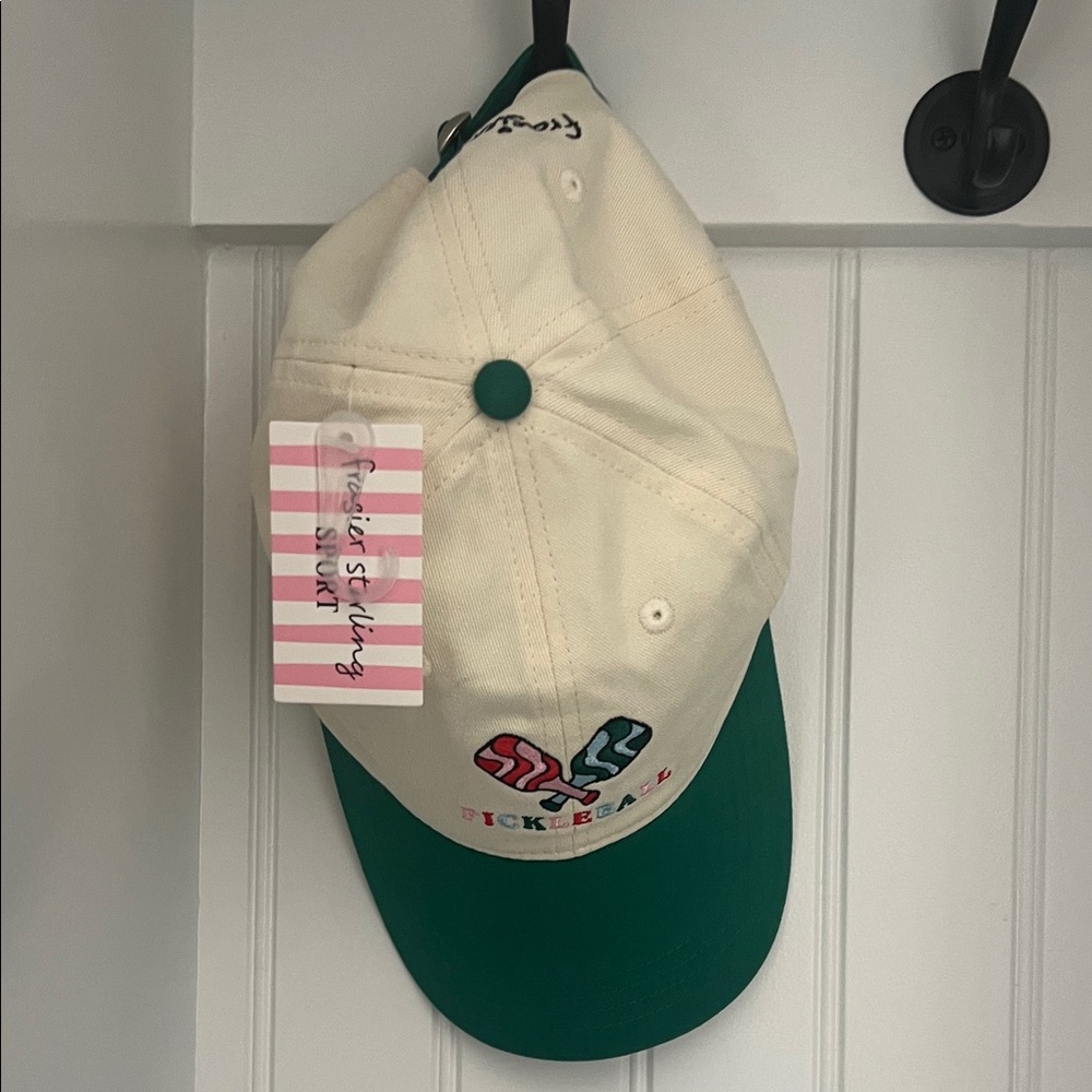 Kids Hat - Cream and Green
